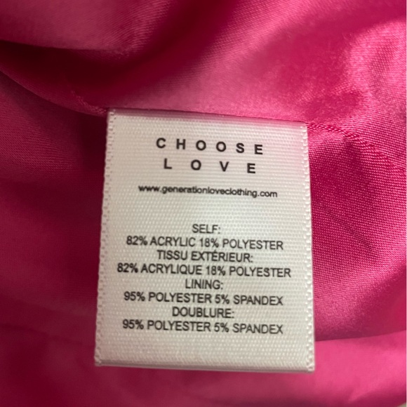 Generation Love Rocky Pink Tweed Blazer - Picture 12 of 13